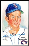 Autographed 1985 Perez-Steele Bsbl. HOF Postcards #185 Luis Aparicio, White Sox