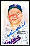 Autographed 1985 Perez-Steele Bsbl. HOF Postcards #188 Harmon Killebrew, Twins