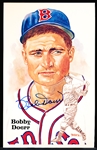 Autographed 1987 Perez-Steele Bsbl. HOF Postcards #194 Bobby Doerr, Red Sox