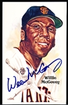 Autographed 1987 Perez-Steele Bsbl. HOF Postcards #196 Willie McCovey, S. F. Giants