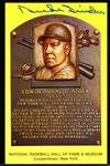 Autographed BB HOF Gold Plaque Postcard- Duke Snider