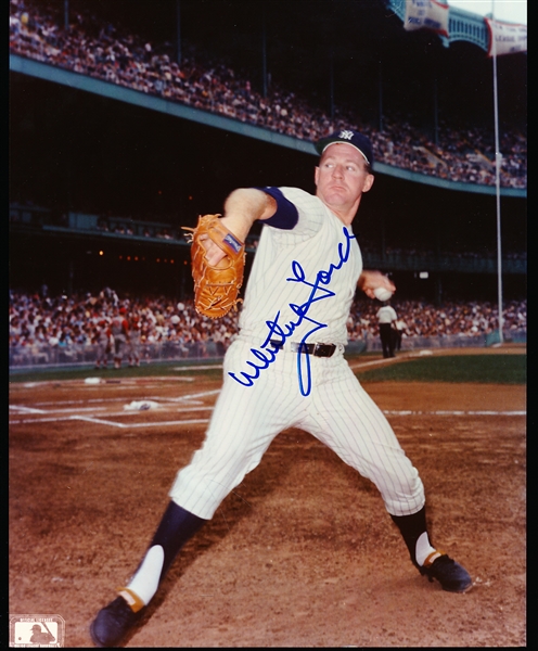 Autographed Whitey Ford New York Yankees MLB Color 8” x 10” Photo