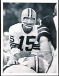 1969 Bart Starr Green Bay Packers NFL B/W 7” x 9“ Game Action Photo
