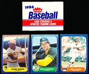 1986 Fleer Update Bsbl.- 1 Complete Set of 132 Cards in Factory Box