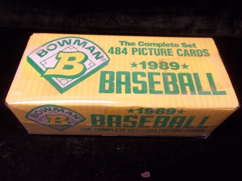 1989 Bowman Bsbl.- 1 Hobby Factory Sealed Set of 484 Cards