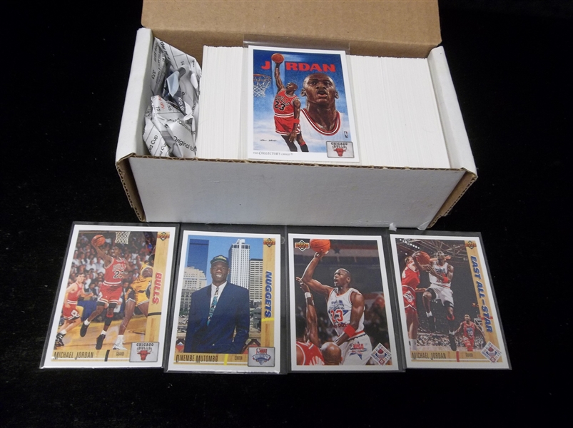 1991-92 Upper Deck NBA Bskbl.- 1 Complete Low Series Set of 400 Cards