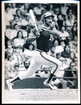 1975 Billy Williams Oakland A’s MLB B/W Game Action 7” x 9” Photo