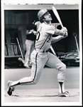 1976 Mike Schmidt Philadelphia Phillies MLB B/W Game Action 7” x 9” Photo