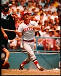 1970’s Carl Yastrzemski Boston Red Sox Color Game Action 8” x 10” Photo built into a photo box