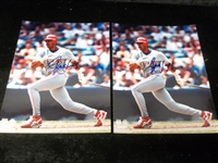 Auto’d Juan Gonzalez Rangers 8x10” Color Photos- 2 Photos