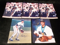 Five Asst. Auto’d. Color 8 x 10” Photos