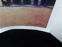 Auto’d. “The 3000 Hit Club” Ron Lewis 36” x 19-1/2” Print Signed by Pete Rose!