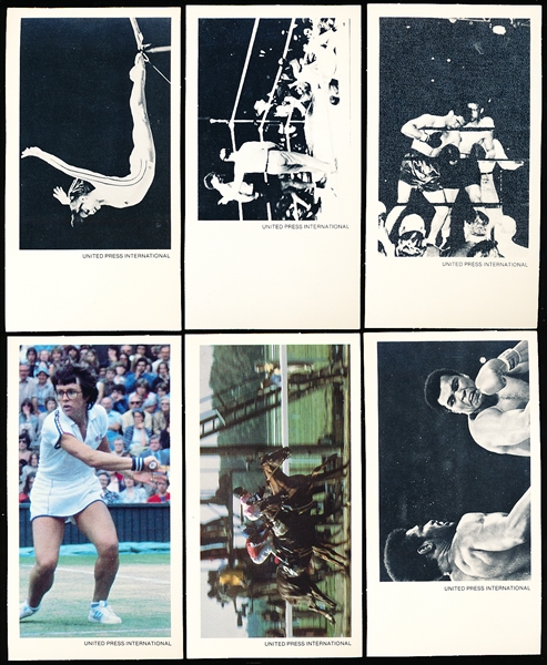 1979-80 United Press International “Sports Nostalgia” & “Great Moments in Sports” Record Cards- 6 Diff.