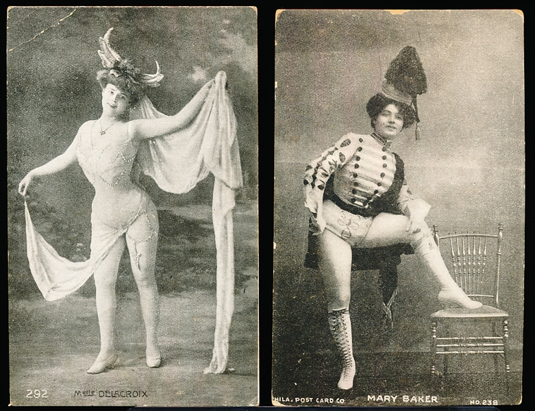 Early 1900’s Philadelphia Post Card Co. Stage Actress Postcards- 2 Diff.