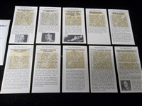 1979? United Press International “The Presidency” Complete Set of 10 Record Cards in Original Envelope