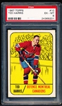 1967-68 Topps Hockey- #10 Ted Harris, Montreal- PSA Ex-Mt 6