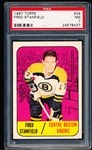 1967-68 Topps Hockey- #36 Fred Stanfield, Bruins- PSA NM 7