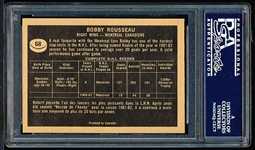 1967-68 Topps Hockey- #68 Robert Rousseau, Montreal- PSA Ex-Mt 6