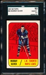 1967-68 Topps Hockey- #82 Murray Oliver, Toronto- SGC 92 (Nm/Mt+ 8.5)