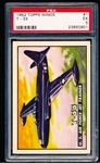 1952 Topps “Wings”- #1 T-33 US Air Force Jet Trainer- PSA EX 5