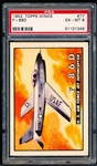 1952 Topps “Wings”- #77 T-86D US Air Force Jet Intereptor- PSA Ex-Mt 6