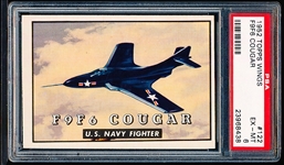 1952 Topps “Wings”- #122 F9F6 Cougar- PSA Ex-MT 6