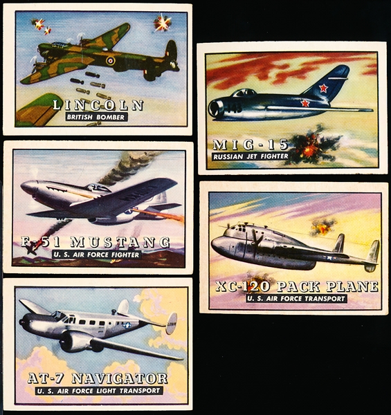 1952 Topps “Wings”- 5 Diff