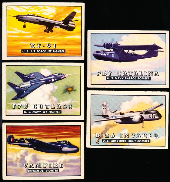 1952 Topps “Wings”- 5 Diff