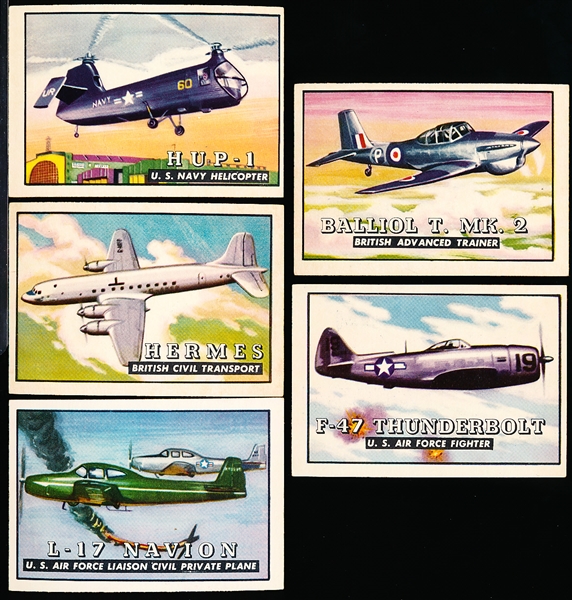 1952 Topps “Wings”- 5 Diff