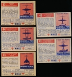 1952 Topps “Wings”- 5 Diff