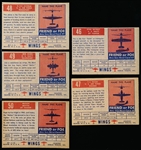 1952 Topps “Wings”- 5 Diff