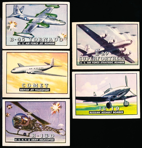 1952 Topps “Wings”- 5 Diff