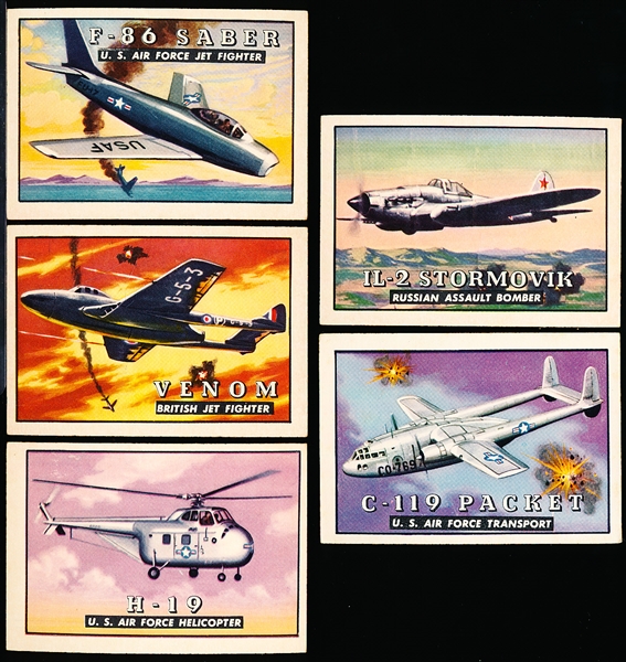1952 Topps “Wings”- 5 Diff