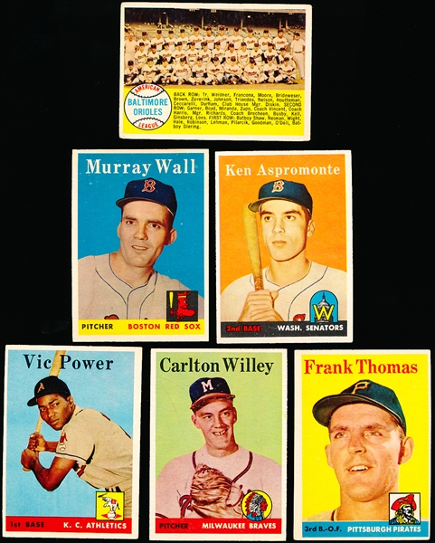 1958 Topps Bb- 6 Diff