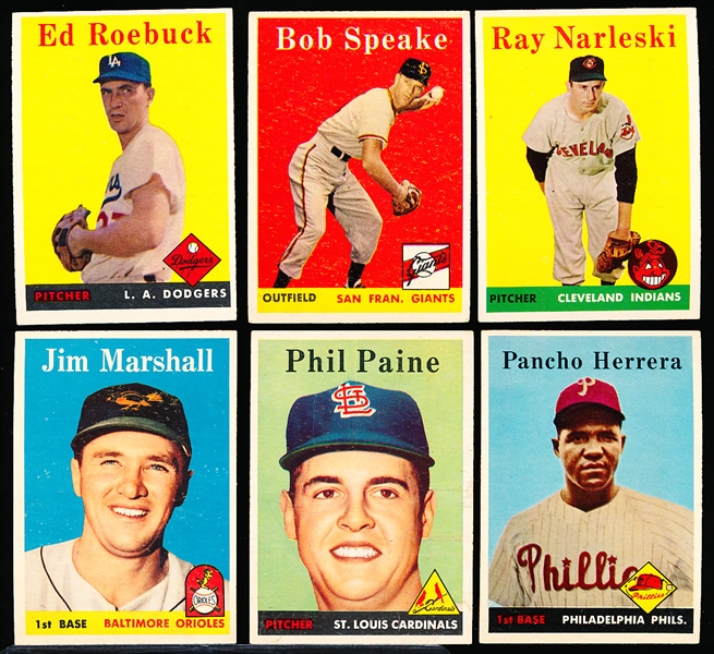 1958 Topps Bb- 6 Diff