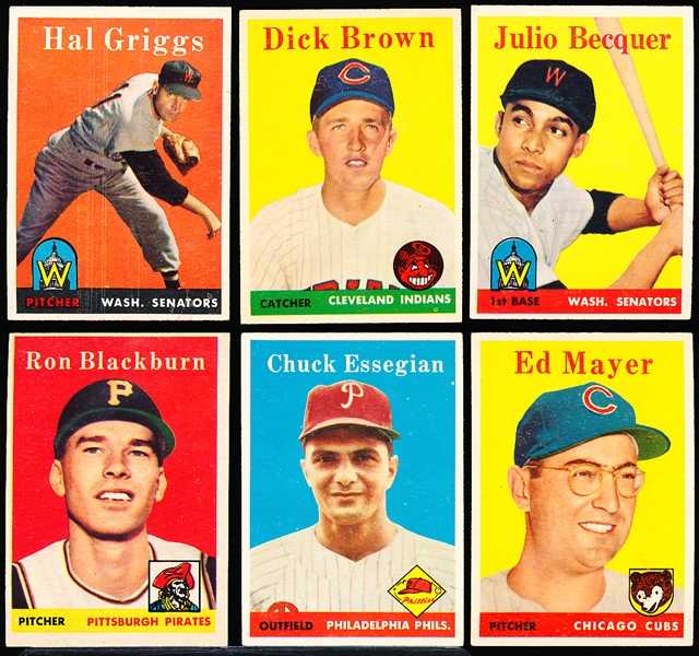 1958 Topps Bb- 6 Diff