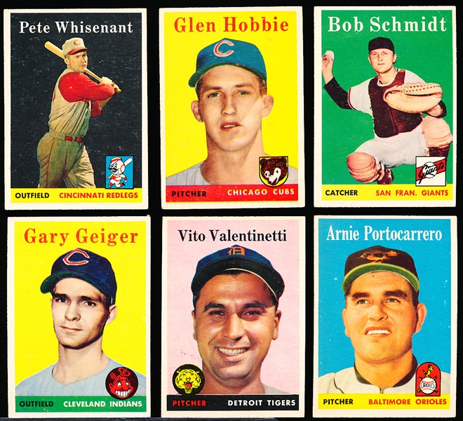 1958 Topps Bb- 6 Diff