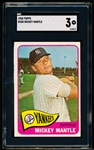 1965 Topps Baseball- #350 Mickey Mantle, Yankees- SGC 3 (VG)