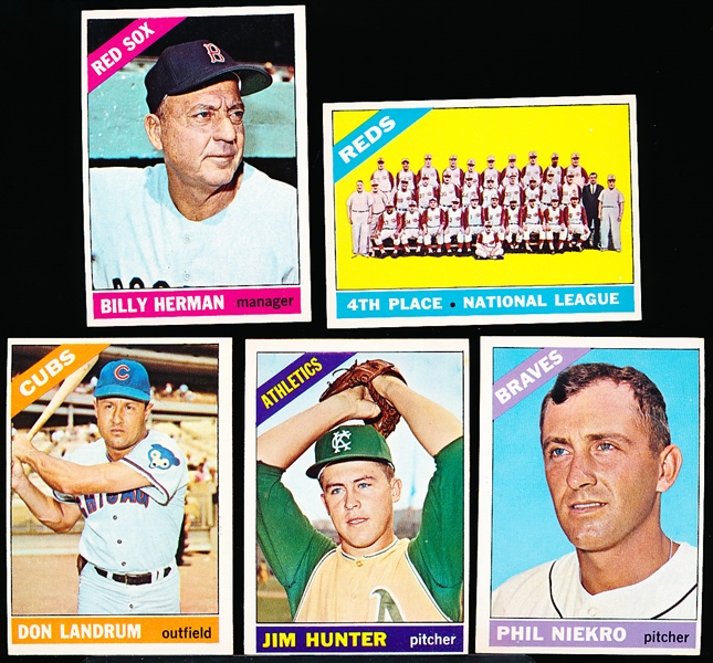 1966 Topps Baseball- 5 Diff
