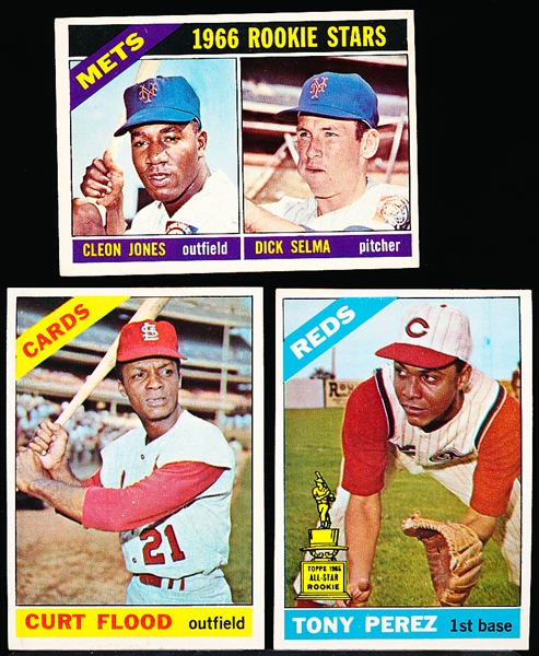1966 Topps Baseball- 3 Diff