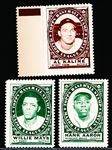 1961 Topps Bb Stamps-3 Diff