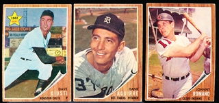 1962 Topps Bb- 17 Cards