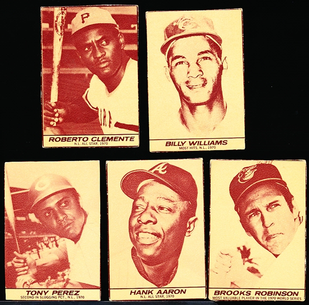 1971 Milk Duds Bb- 5 Diff- Cut neatly from box