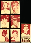 1971 Milk Duds Bb- 6 Diff- Cut neatly from box