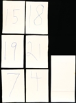 1971 Milk Duds Bb- 6 Diff- Cut neatly from box