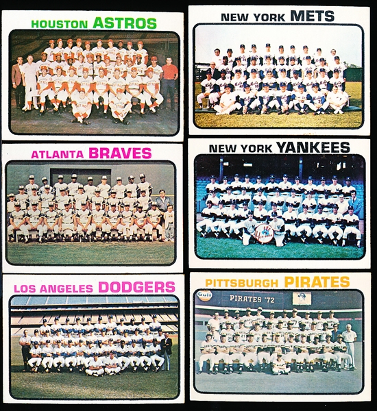 1973 Topps Bb- 27 Asst Team Cards
