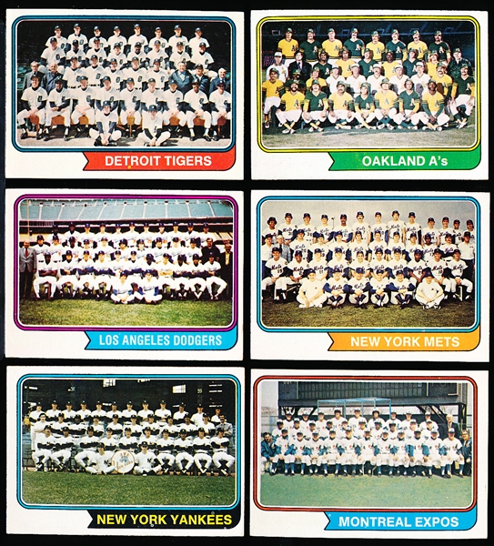 1974 Topps Bb – 50 Asst Team Cards