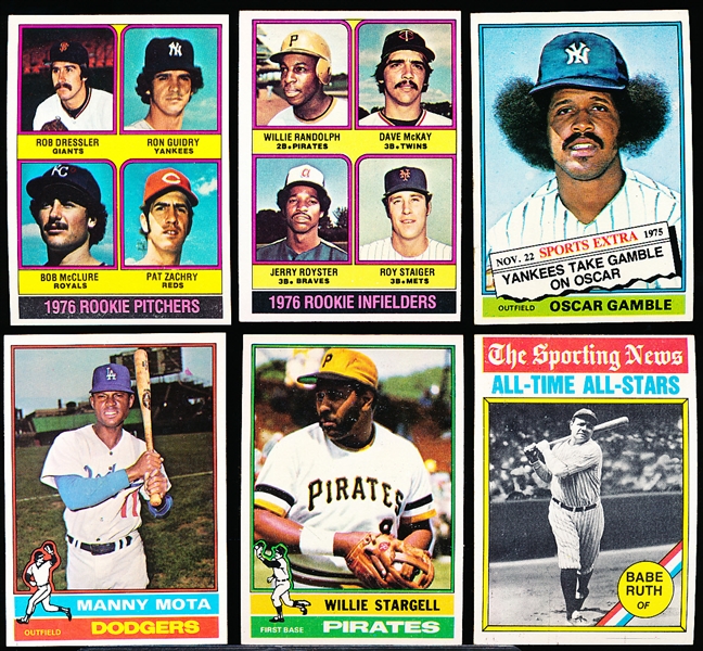 1976 Topps Bb- 8 Cards