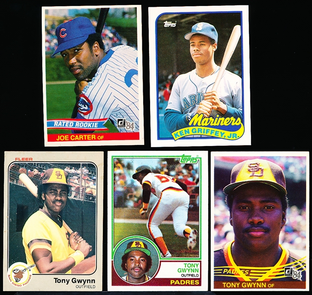 Five Baseball Cards