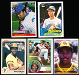 Five Baseball Cards